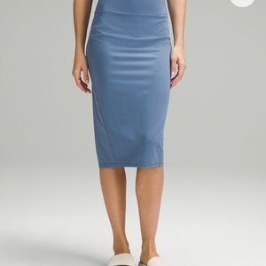Lululemon Athletica Blue Pencil Skirt